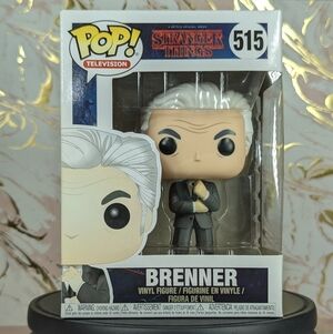 Funko Pop Stranger Things Brenner 515, MIB, side of hair tiny factory scuff